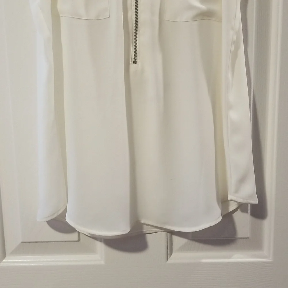 ✨️Express Zip Front Sleeveless Portofino Shirt Original Fit Size Small - Picture 3 of 11